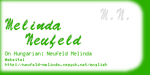 melinda neufeld business card